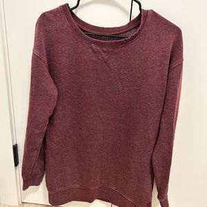 Burgundy crew sweater (American Eagle)